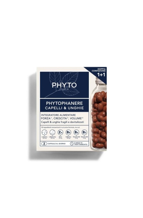 Phyto Phytophanere - Integratore Forza Crescita di Capelli e Unghie, 180 Capsule