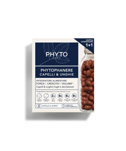 Phyto Phytophanere - Integratore Forza Crescita di Capelli e Unghie, 180 Capsule