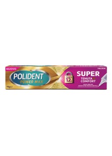 Polident Power Max Super Tenuta+Comfort Adesivo Protesi Dentale, 70g