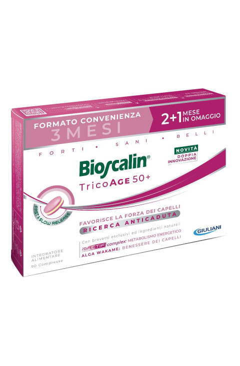 Bioscalin Tricoage 50+ Anticaduta PROMO 90 Compresse Bioscalin Tricoage 50+ Anticaduta PROMO 90 Compresse