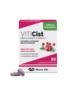 VitiCist Integratore Alimentare per le Vie Urinarie, 20 compresse