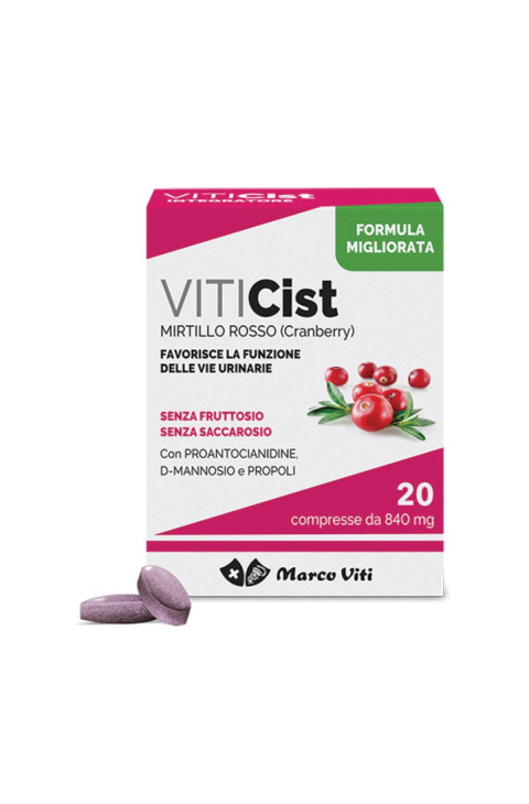 VitiCist Integratore Alimentare per le Vie Urinarie, 20 compresse