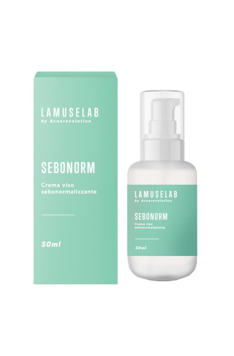 LaMuseLab Sebonorm Crema Seboregolatrice Viso Anti Imperfezioni, 50ml
