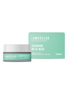 LaMuseLab Sebonorm Metal Mask Maschera Viso Sebonormalizzante Peel Off, 100ml
