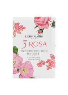 L'Erbolario 3 Rosa Sacchetto Profumato Per Cassetti 1 Pezzo