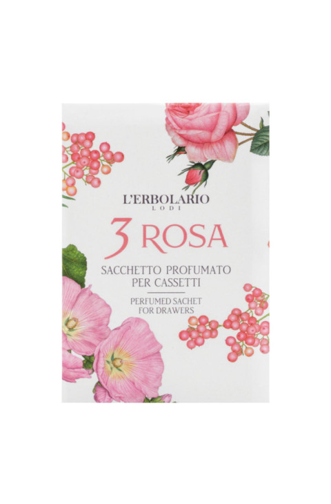 L'Erbolario 3 Rosa Sacchetto Profumato Per Cassetti 1 Pezzo