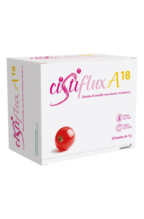 Cistiflux A 18 Integratore Funzionalità Vie Urinarie, 28 Bustine