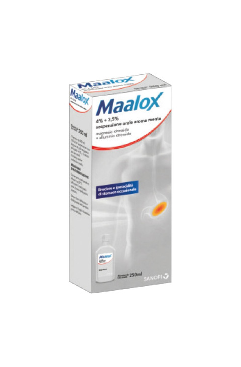 MAALOX*OS SOSP 250ML 4%+3,5%