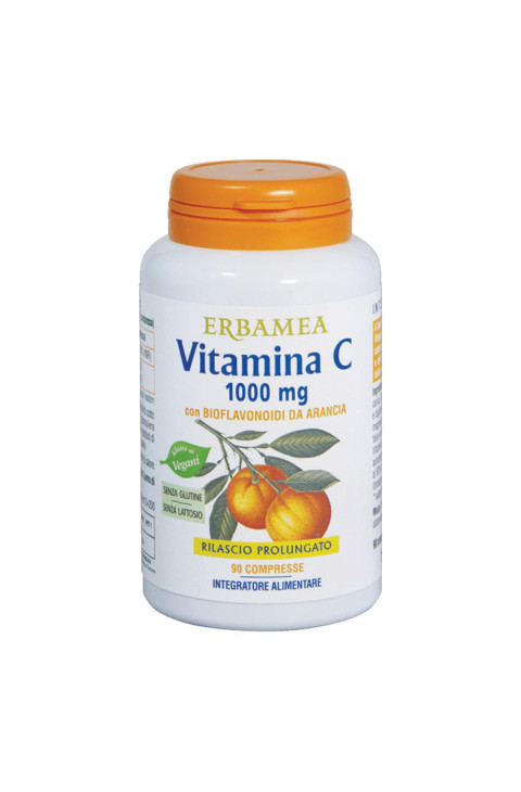 Erbamea Vitamina C 1000mg Integratore Alimentare, 90 compresse Erbamea Vitamina C 1000mg Integratore Alimentare, 90 compresse