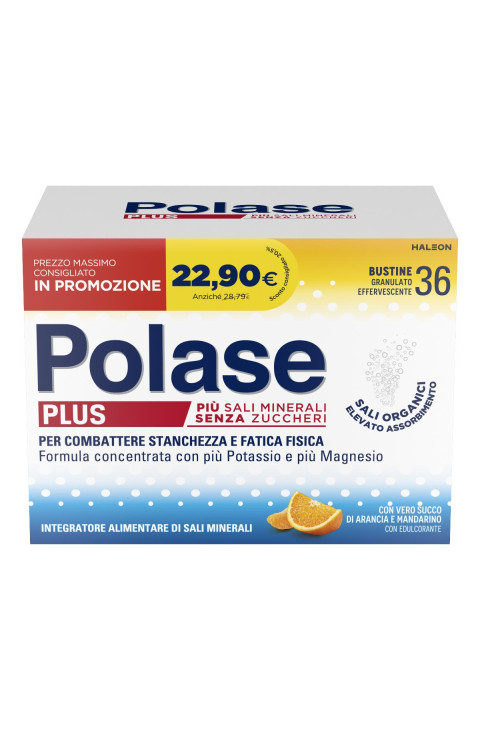 Polase Plus Integratore di Sali Minerali con Magnesio e Potassio 36 Bustine