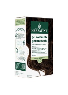 Herbatint Tintura Per Capelli Gel Permanente 4D Castano Dorato 170ml
