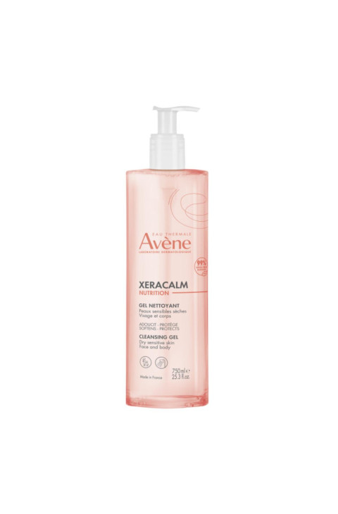 Avène XeraCalm Nutrition - Gel Detergente per Pelle Secca, 750ml