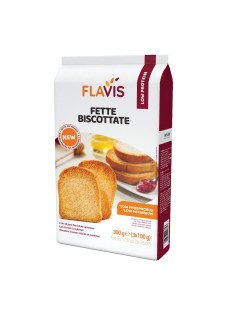 Flavis Fette Biscottate Aproteiche Ricche di Fibre Povere di Sodio, 300g