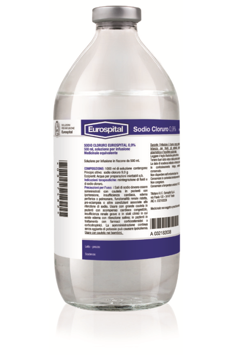 SOD C0,9%EUR*IV 500ML 1FL