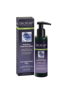 BioKap Bellezza - Maschera Viola Antigiallo Ravvivante per Capelli Biondi Bianchi o con Schiariture, 150ml