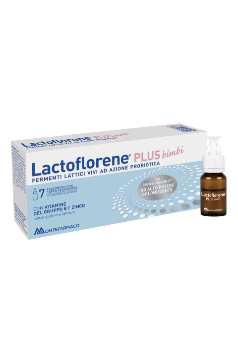 Lactoflorene Plus - Bimbi Integratore di Fermenti Lattici, 7 Flaconcini
