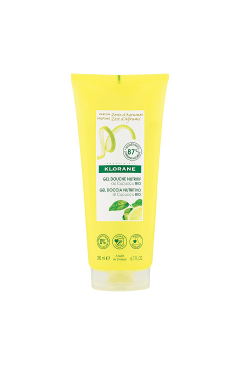 la consistenza gel sprigiona un profumo stimolante zest d'agrumi