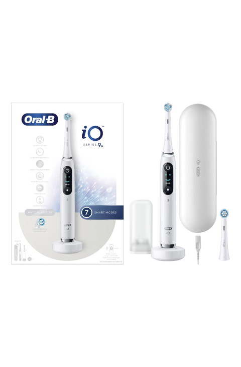 Oral-B iO - 9S Spazzolino Elettrico Ricaricabile Bianco con Tecnologia Magnetica Oral-B iO - 9S Spazzolino Elettrico Ricaricabile Bianco con Tecnologia Magnetica