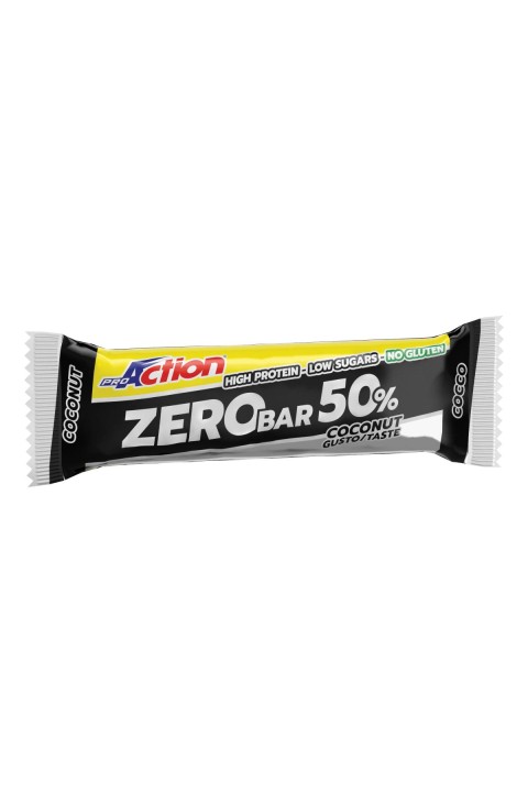ProAction Zero Bar 50% Coconut Cocco Barretta Iper Proteica 60 g