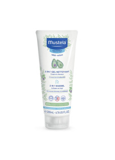 Mustela 2 In 1 Gel Detergente Corpo e Capelli Bambini Protegge Idrata, 200ml
