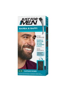 Just for Men Barba e Baffi Kit per la Colorazione n. M45 Castano Scuro, 51g