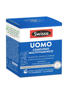 Swisse Multivitaminici - Uomo 65+ Integratore Alimentare, 30 compresse