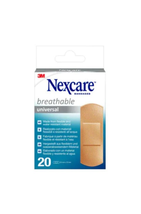 3M Nexcare - Universal Soft Touch Cerotto Misura 25mm x 72mm, 20 Cerotti