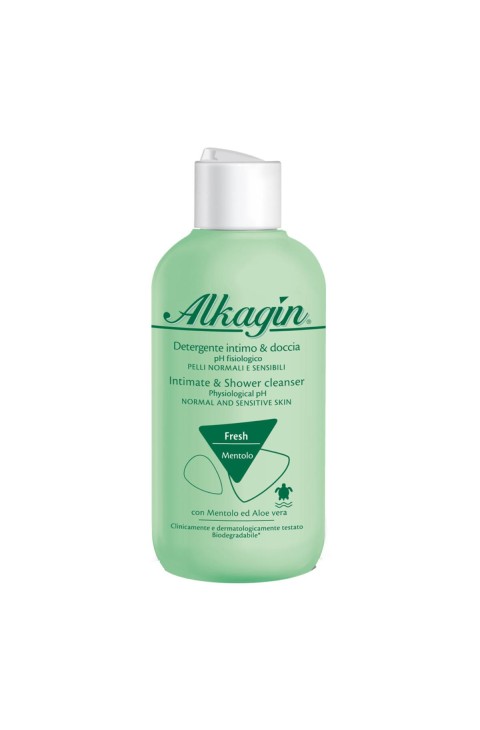 Alkagin Fresh Detergente Intimo e Doccia con Mentolo a pH Fisiologico, 250ml
