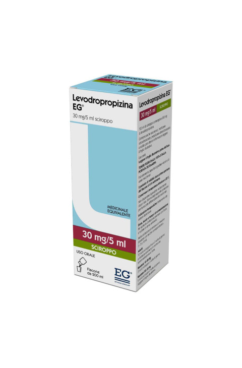 Levodropropizina EG 30 Mg/5ml Sciroppo con Misurino Dosatore, 200ml