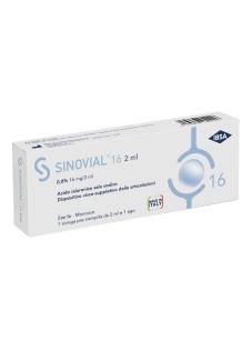 Siringa Intra-articolare Sinovial 16 Acido Ialuronico 0,8% 16 Mg/2 Ml 1 Fs + Ago Gauge 21 1 Pezzo
