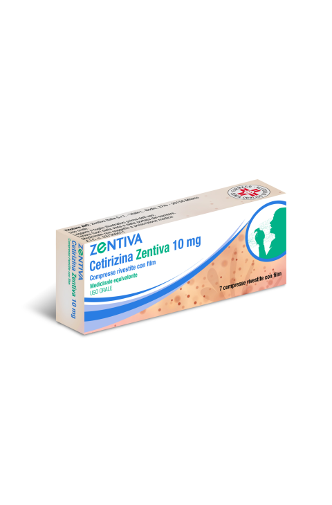 CETIRIZINA ZENT 7CPR RIV 10MG