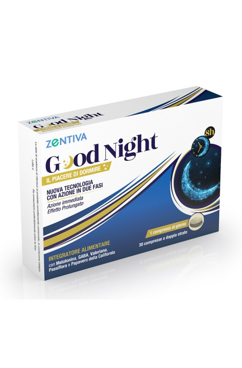 Zentiva Good Night Integratore Alimentare con Melatonina, 30 Compresse
Zentiva Good Night Integratore Alimentare con Melatonina, 30 Compresse