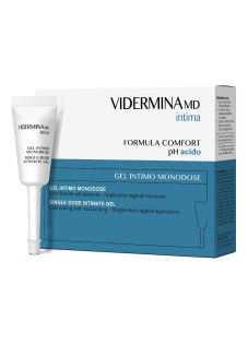 VIDERMINA Intima - Gel Idratante Intimo Monodose pH Acido, 6 Flaconi