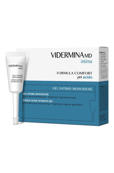 VIDERMINA Intima - Gel Idratante Intimo Monodose pH Acido, 6 Flaconi