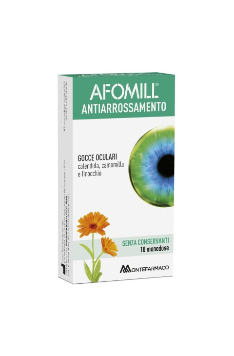 Afomill Antiarrossamento Gocce Oculari, 10 Fiale