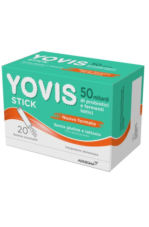 Yovis Stick Integratore 50 Miliardi di Fermenti Lattici Vivi, 20 Stick
