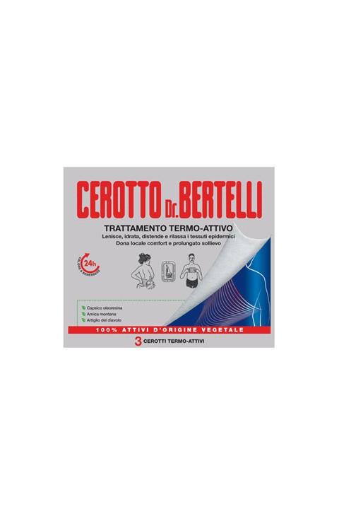 Bertelli Cerotto Trattamento Termo-Attivo, 3 Pezzi
