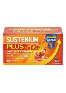 Sustenium Plus 50+ Integratore Energia Fisica e Mentale, 15 flaconcini
