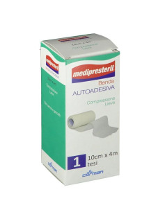 Medipresteril Benda Elastica Compressione Forte, 12 cm x 4,5m