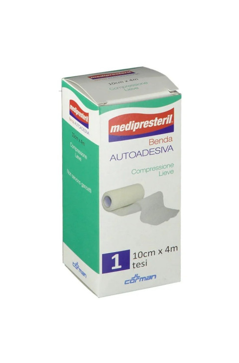 Medipresteril Benda Elastica Compressione Forte, 12 cm x 4,5m