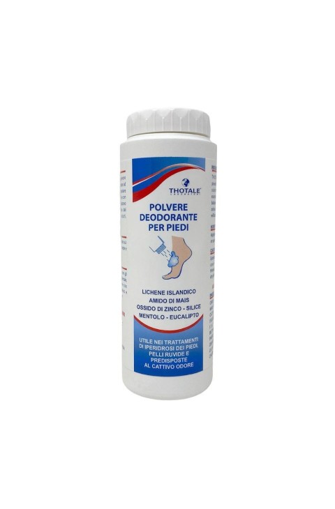 Thotale Polvere Deodorante per Piedi per Iperidrosi Rugosità Cattivo Odore, 100g