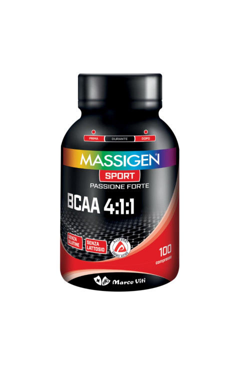 Massigen Sport Bcaa 4:1:1 Aminoacidi Ramificati 100 Compresse
