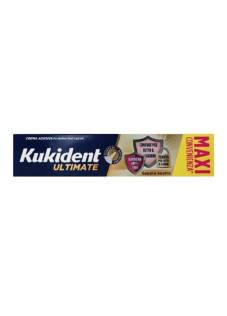 Kukident Ultimate MAXI Crema Adesiva per Dentiere Totali e Parziali Gusto Neutro, 57g