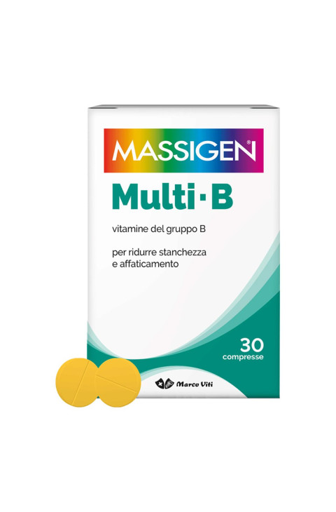 Massigen Multi B Integratore Vitamine del Gruppo B, 30 Compresse Massigen Multi B Integratore Vitamine del Gruppo B, 30 Compresse