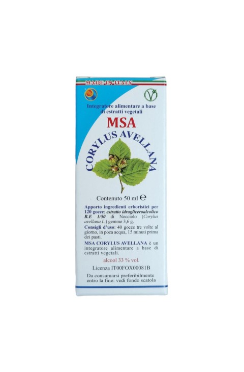 MSA CORYLUS AVELLANA 50ML MSA CORYLUS AVELLANA 50ML