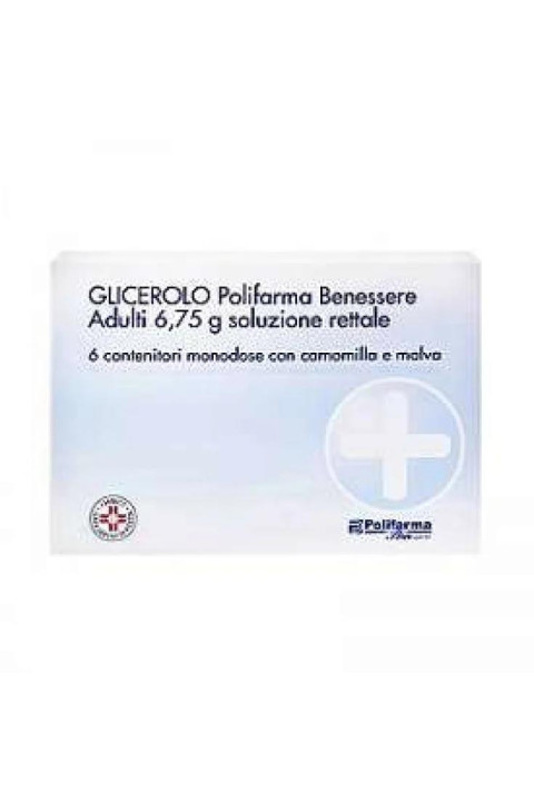 Glicerolo Poli Adulti 6,75 G Soluzione Rettale 6 Contenitori Monodose Con Camomilla E Malva