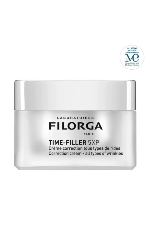 Filorga Time Filler - 5XP Crema Correttiva per 5 Tipi di Rughe Viso Collo, 50ml