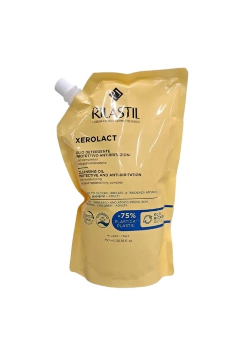 Rilastil Xerolact - Olio Detergente Protettivo Anti-Irritazioni Ricarica, 750ml