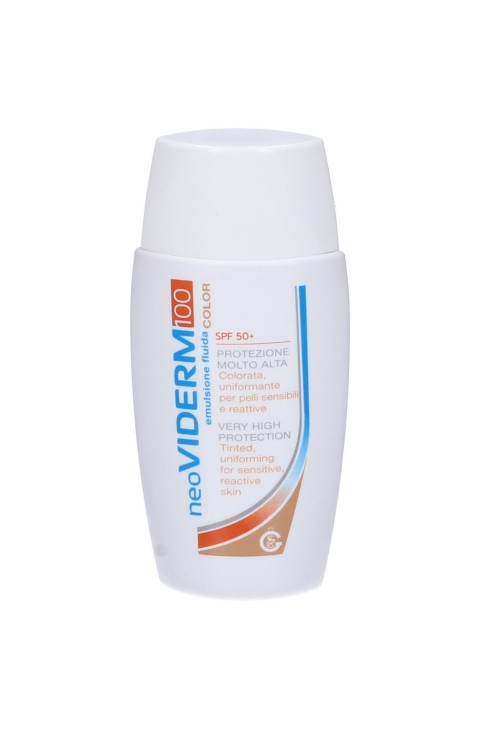 NeoViderm 100 Color SPF50+ Emulsione Fluida Colorata Uniformante, 50ml
