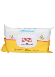 VitaminDermina Salviette Detergenti Neonati e Bambini, 72 Salviettine